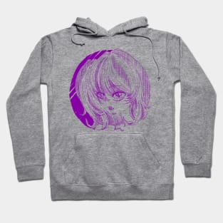 Anime Girl Yandere - Purple Hoodie